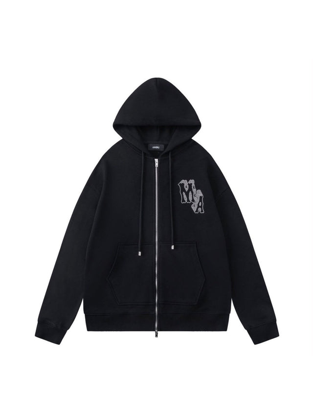 Campera Amiri negra con monograma