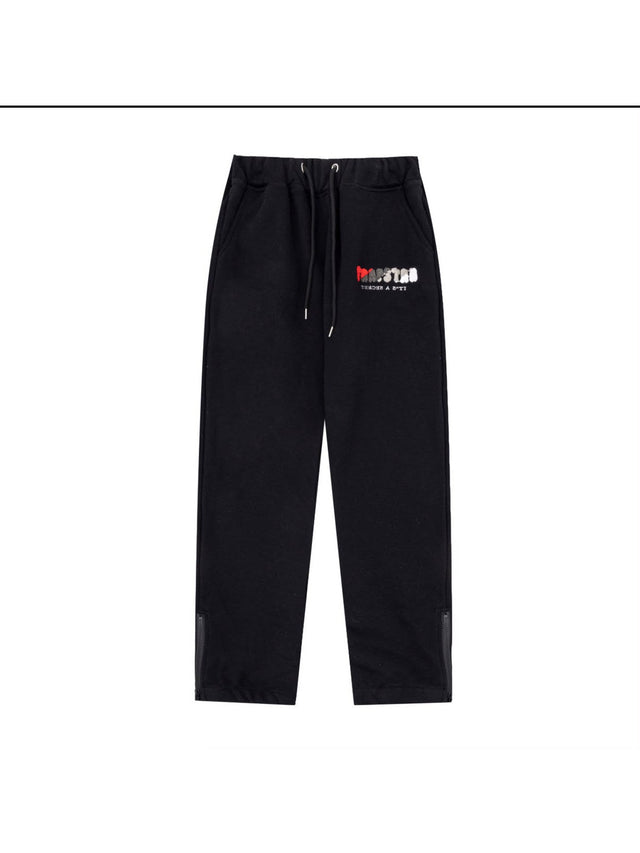 Pantal�n Trapstar negro logo rojo