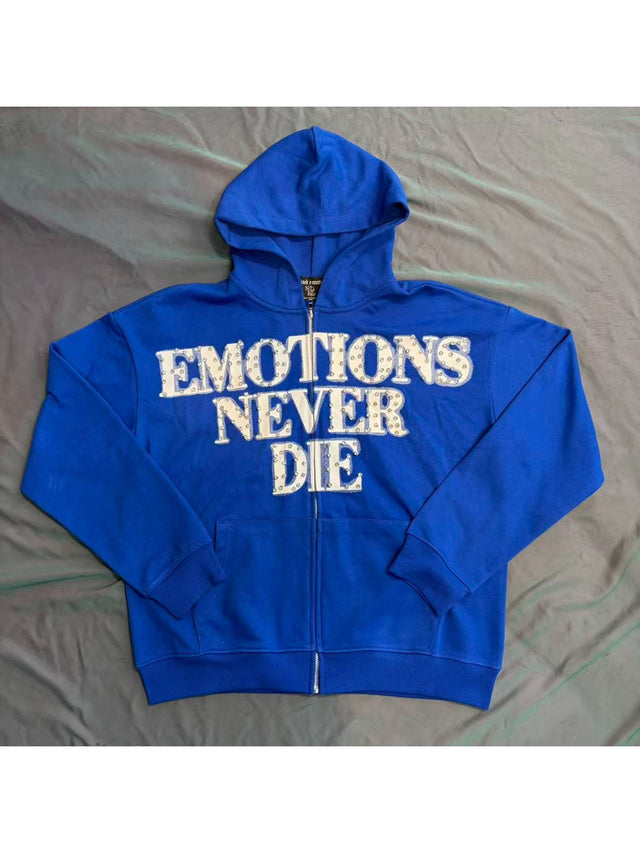 Campera azul con cierre Emotions Never Die � Mixed Emotion | Mixed Emotion