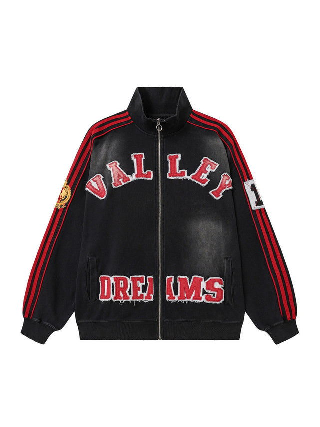 Campera negra con franjas rojas � Valley | Valley
