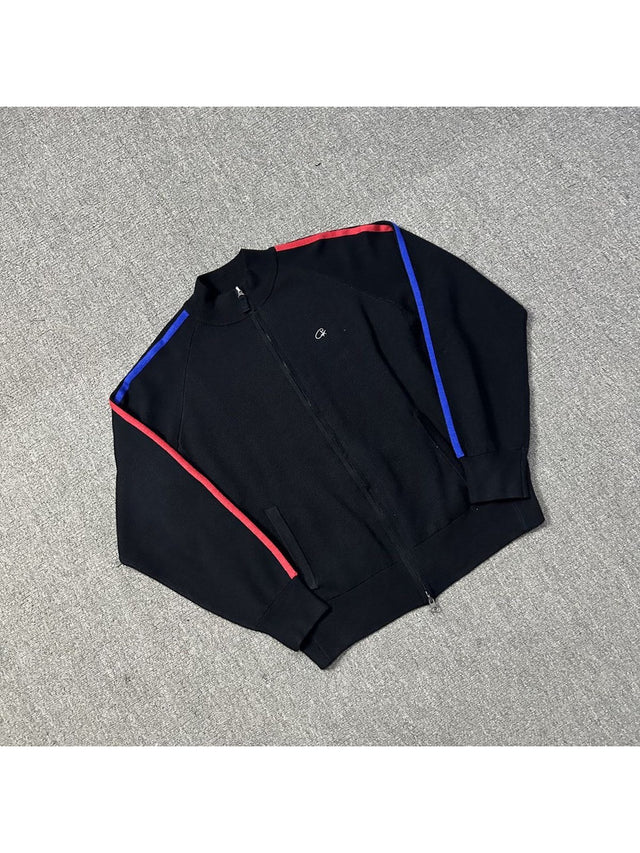 Campera negra con l�neas rojas y azules | Corteiz