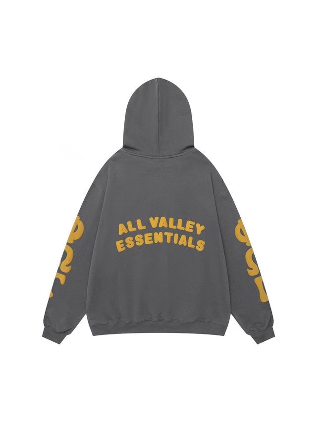 Campera Essentials All Valley gris con cierre | Essentials