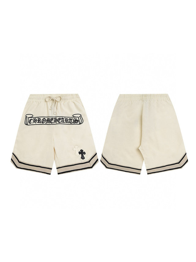 Short crema con ribetes negros | Chrome Hearts
