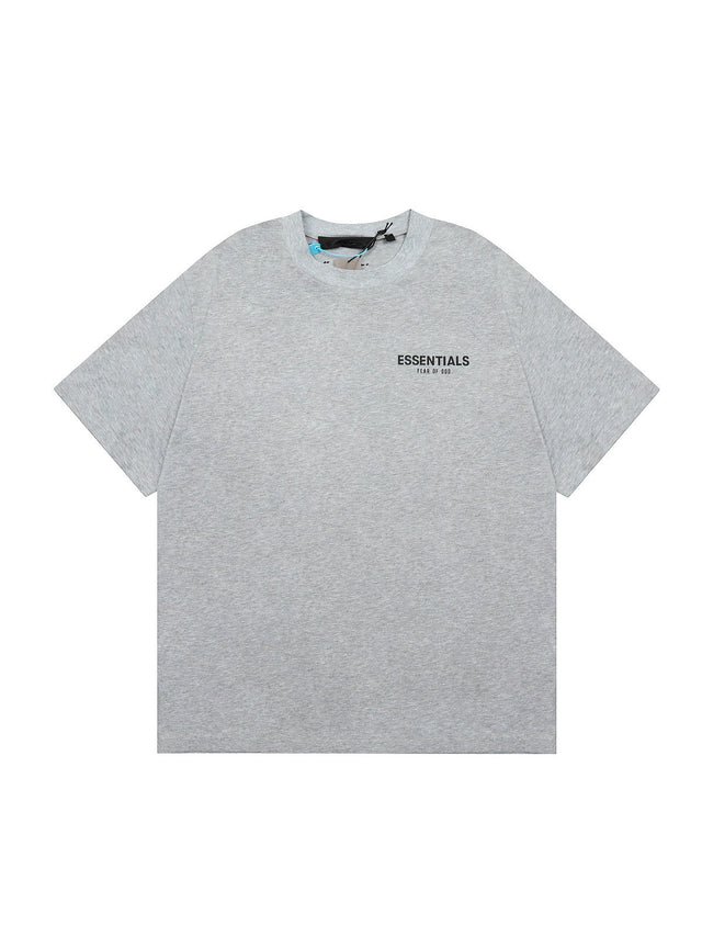 Remera Essentials gris con logo negro | Essentials