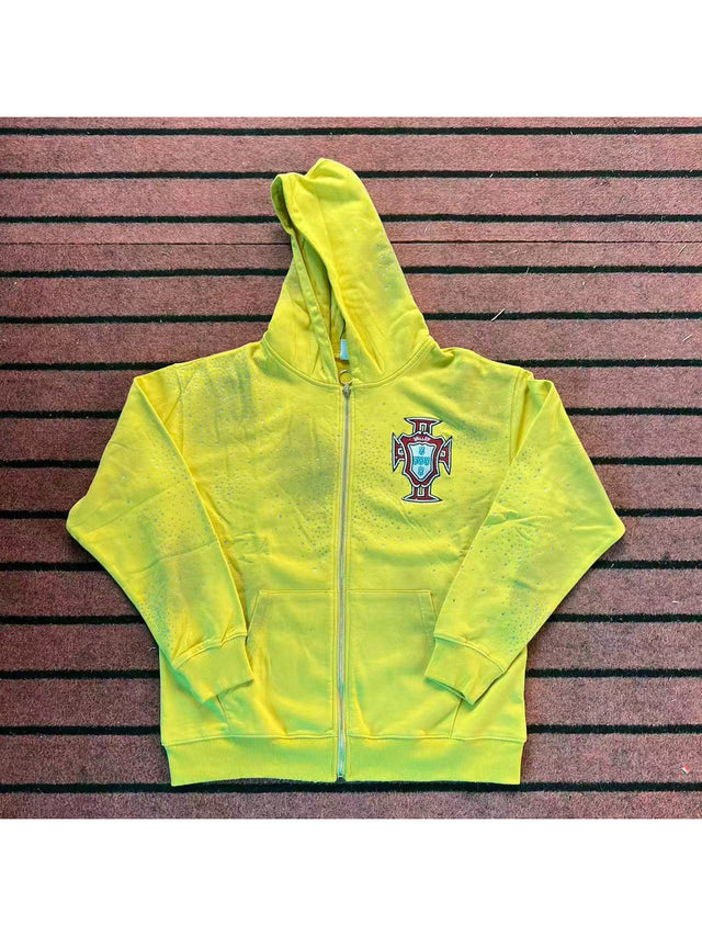 Campera amarillo con cierre y escudo � Valley | Valley