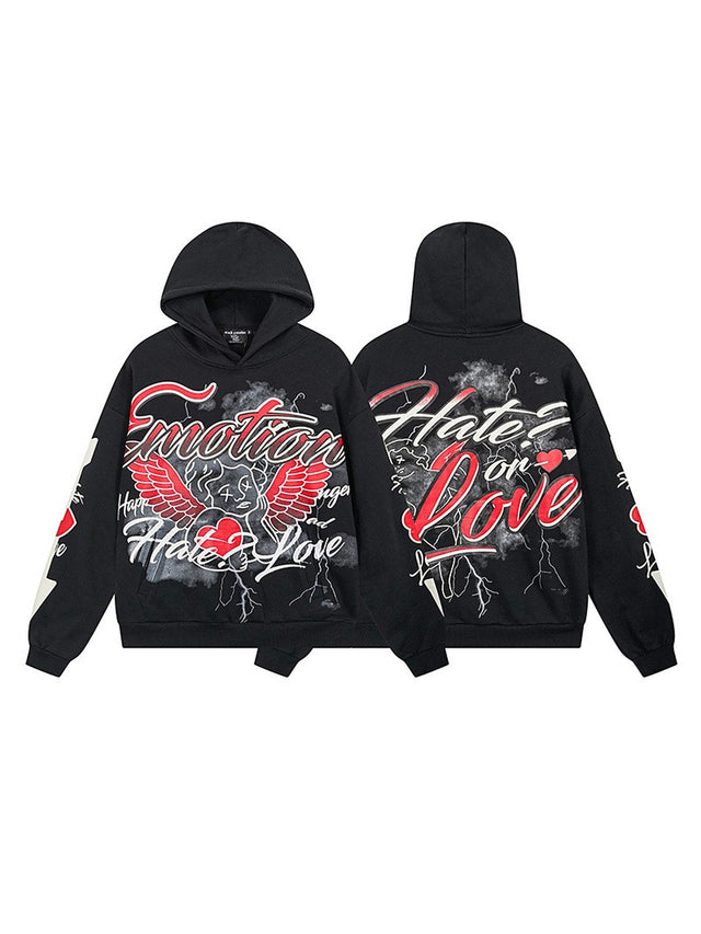 Campera negra con cierre Hate Love � Mixed Emotion | Mixed Emotion