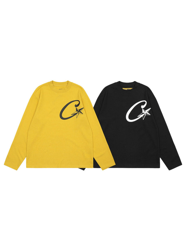 Remera manga larga con logo de estrella | Corteiz
