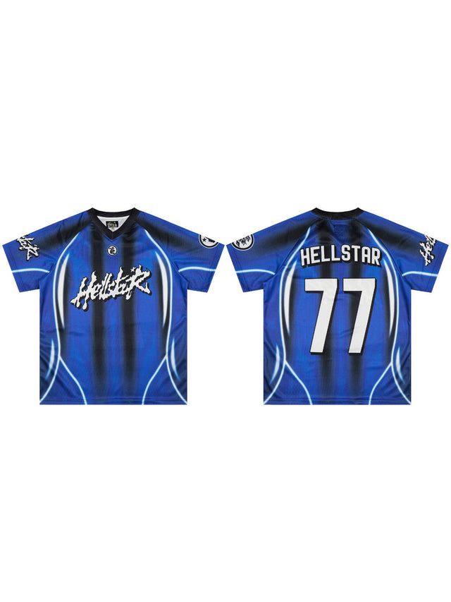 Remera Hellstar deportiva azul n�mero 77 | Hellstar