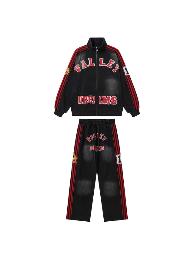 Conjunto negro con franjas rojas � Valley | Valley