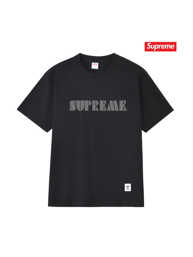 Remera negra con logo gris · Supreme | Supreme