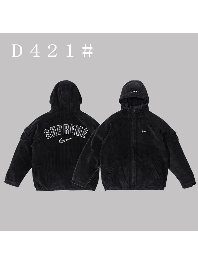 Campera negra con capucha y logo en espalda · Supreme | Supreme