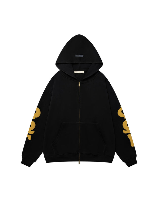 Campera Essentials All Valley negro con cierre | Essentials