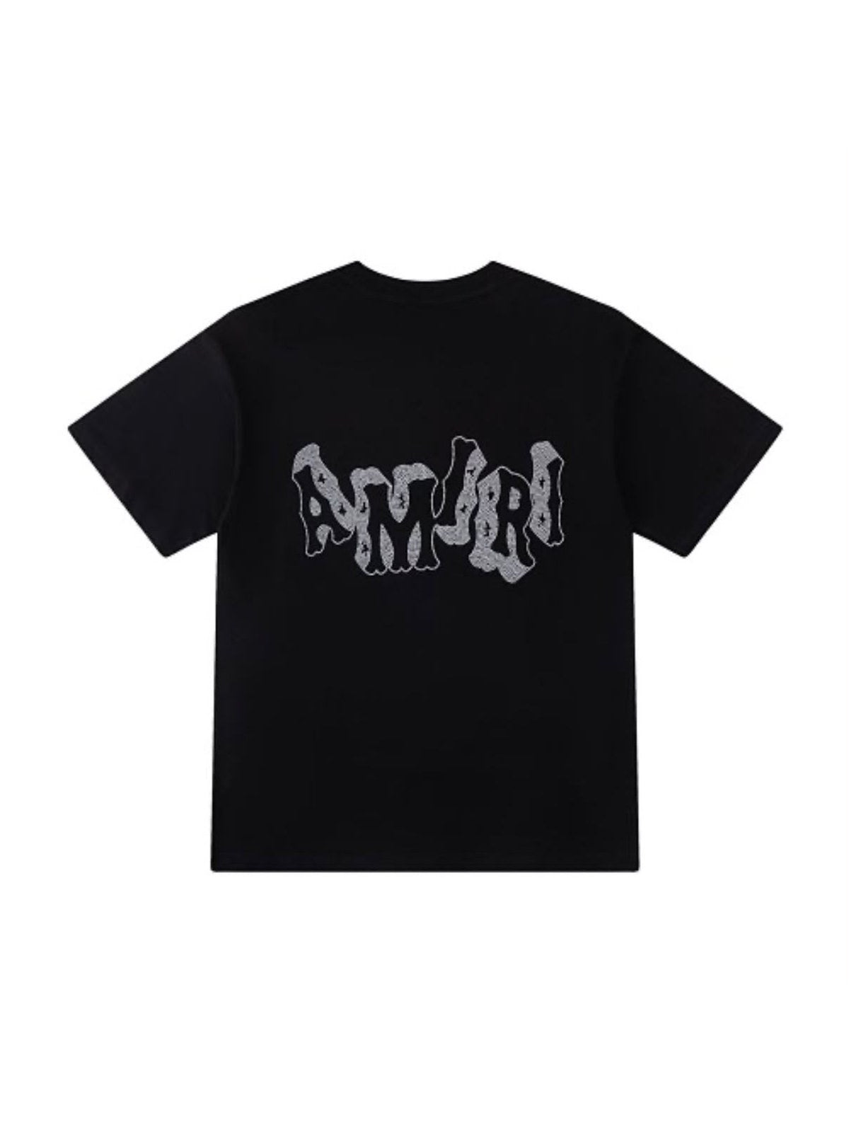 Remera Amiri negra con logo gris