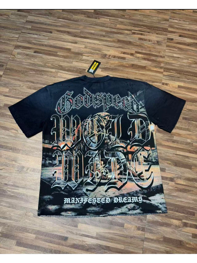Remera Goodspeed ciudad azul negra