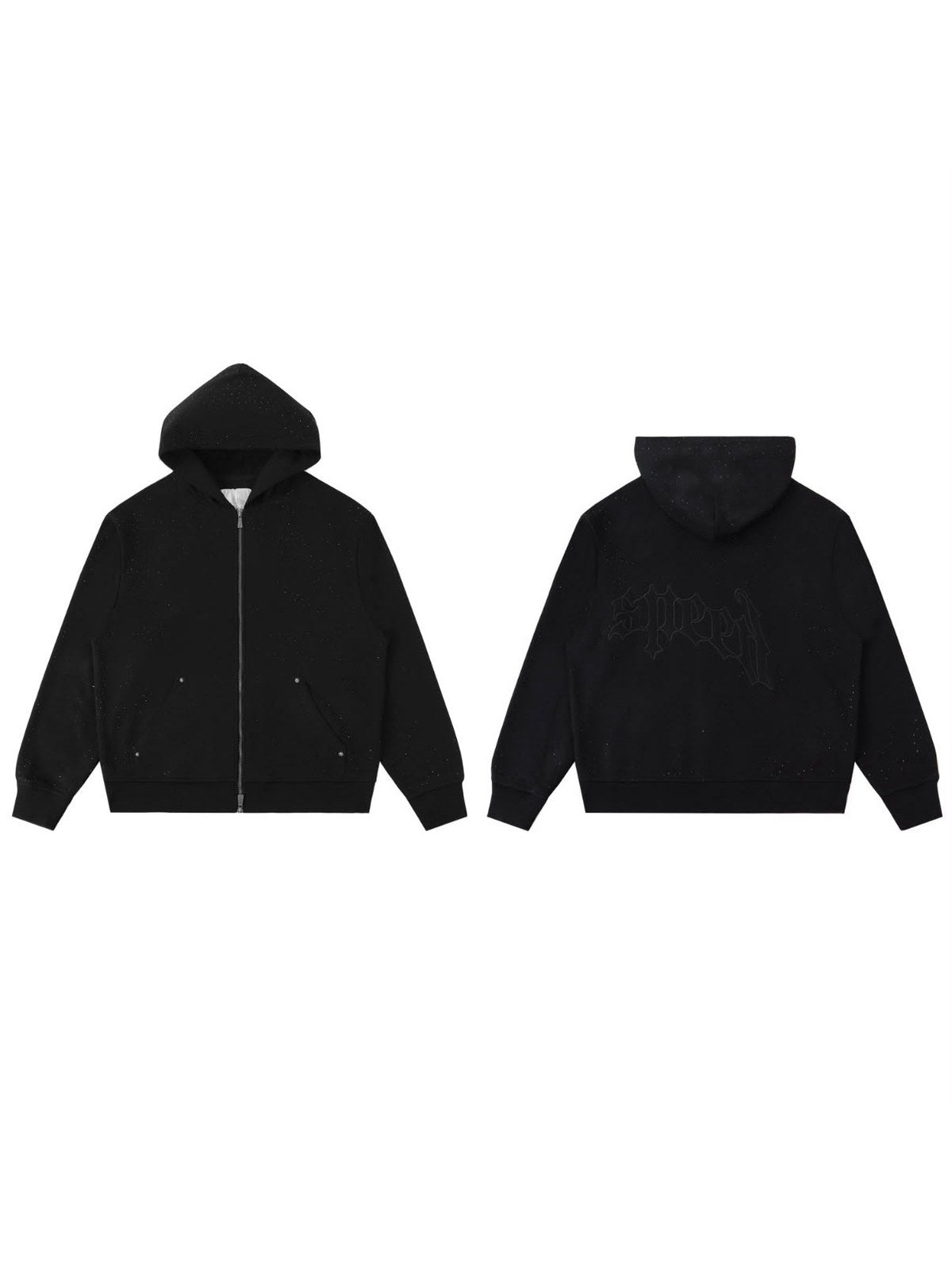 Campera Goodspeed con cierre negra lisa