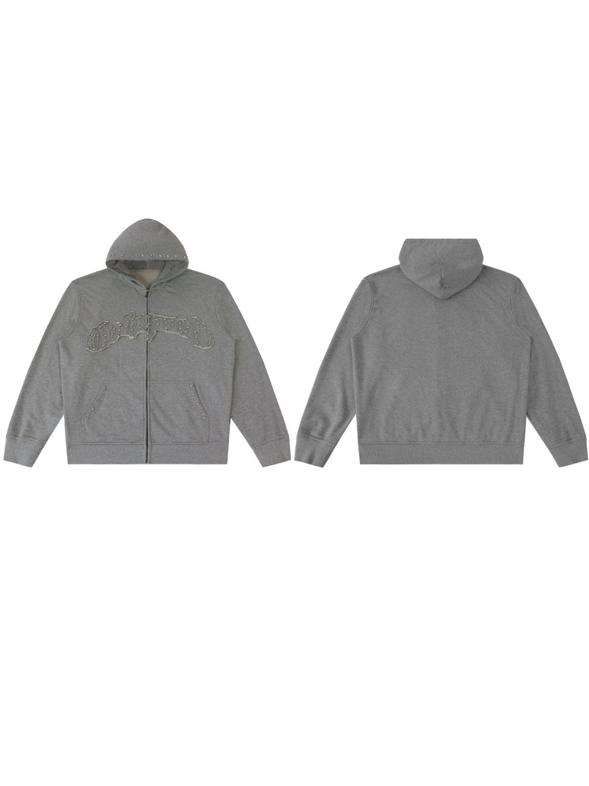 Campera Goodspeed con cierre gris lisa