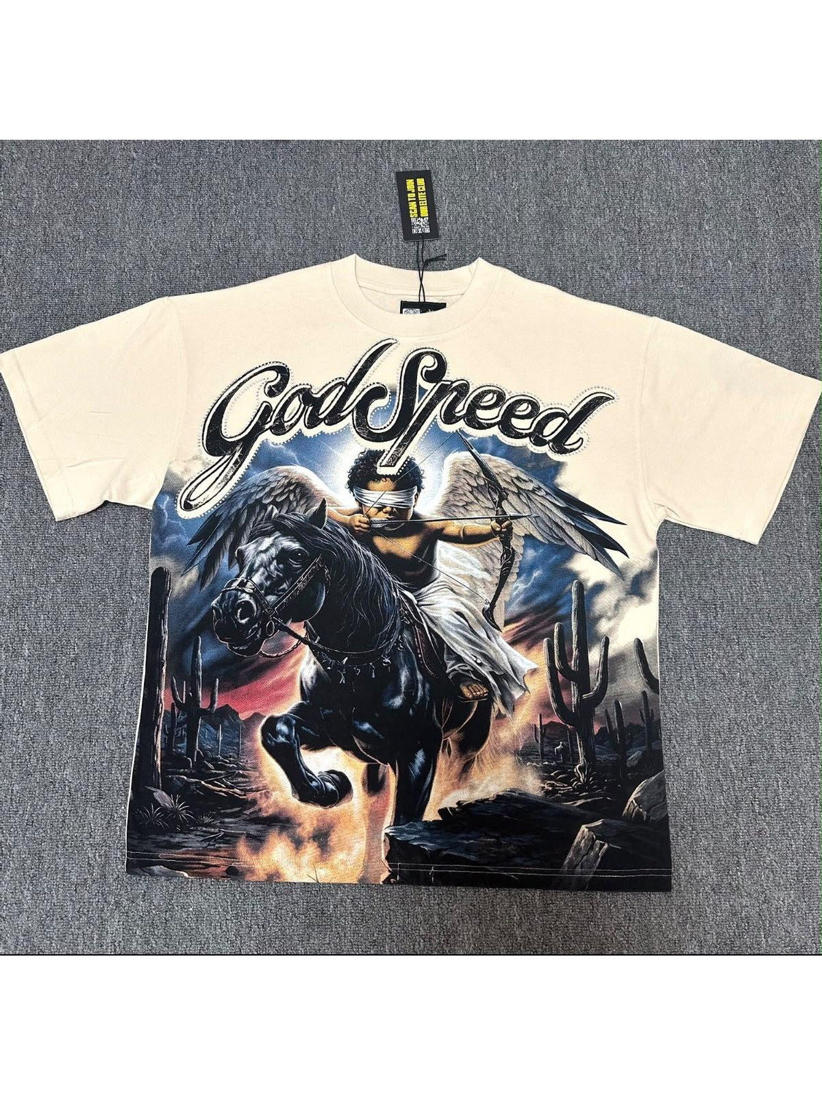 Remera Goodspeed caballo crema