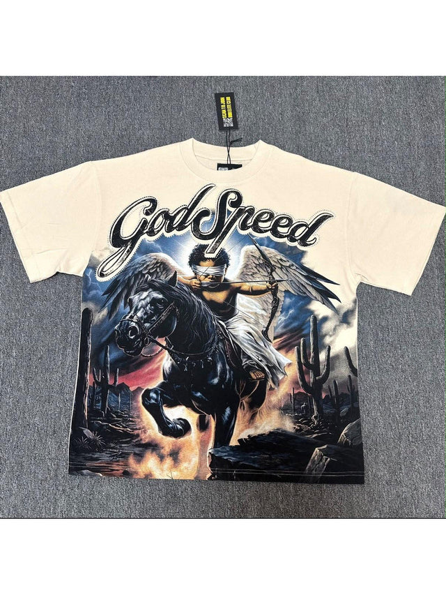 Remera Goodspeed caballo crema