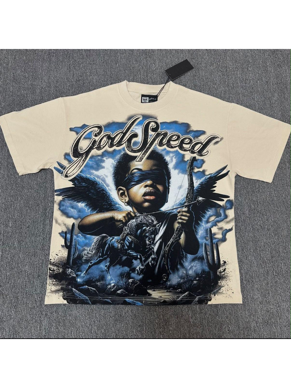 Remera Goodspeed �ngel azul crema
