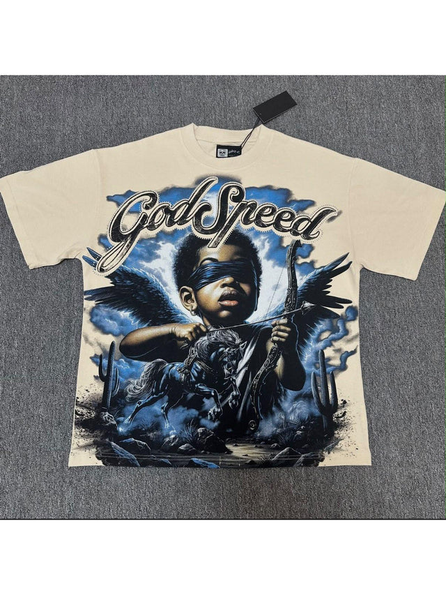 Remera Goodspeed �ngel azul crema