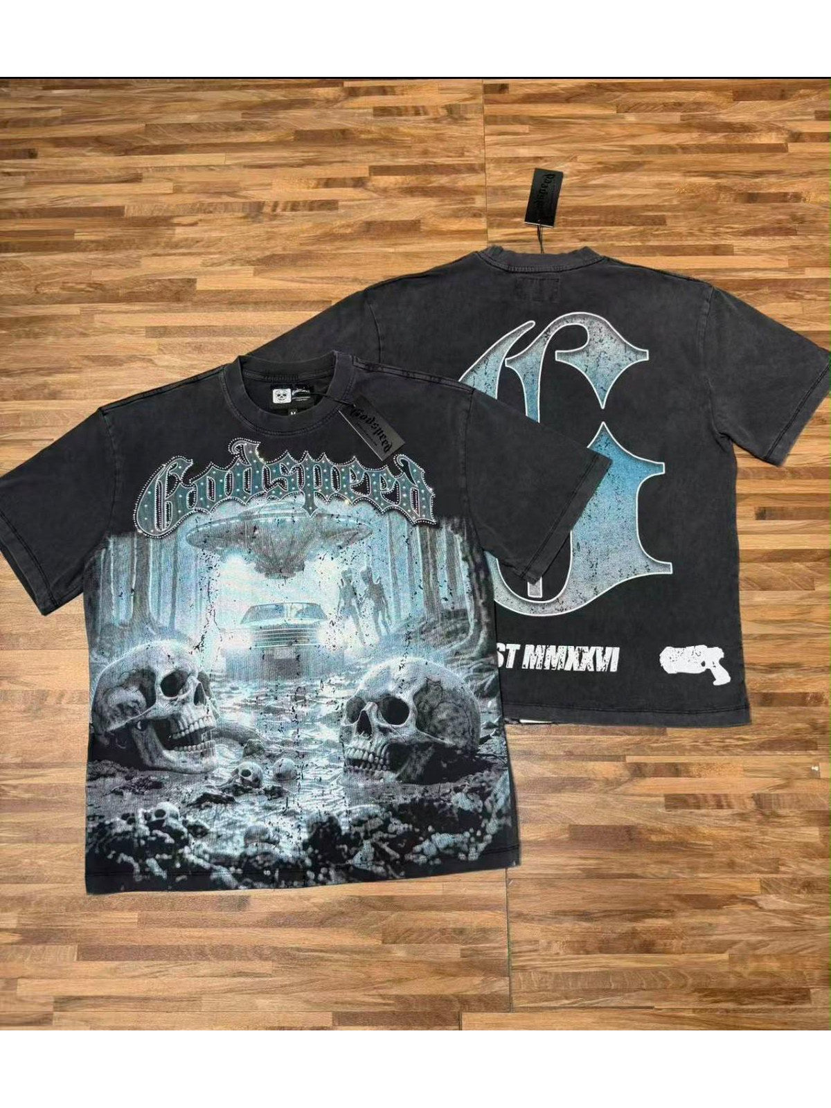Remera Goodspeed ciudad sumergida negra