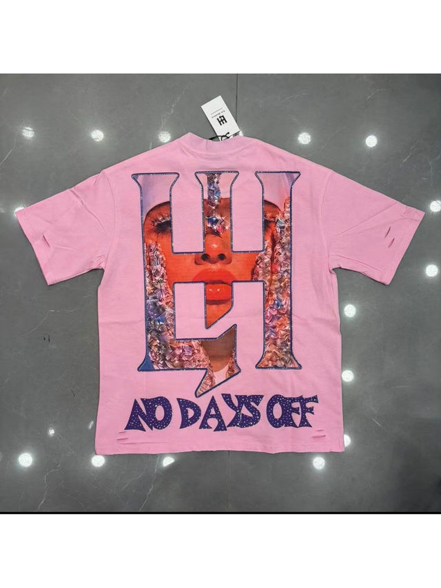 Remera Life Hustle mujer rosa