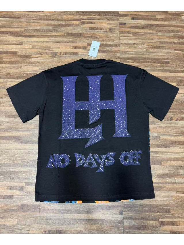 Remera Life Hustle astronauta negra