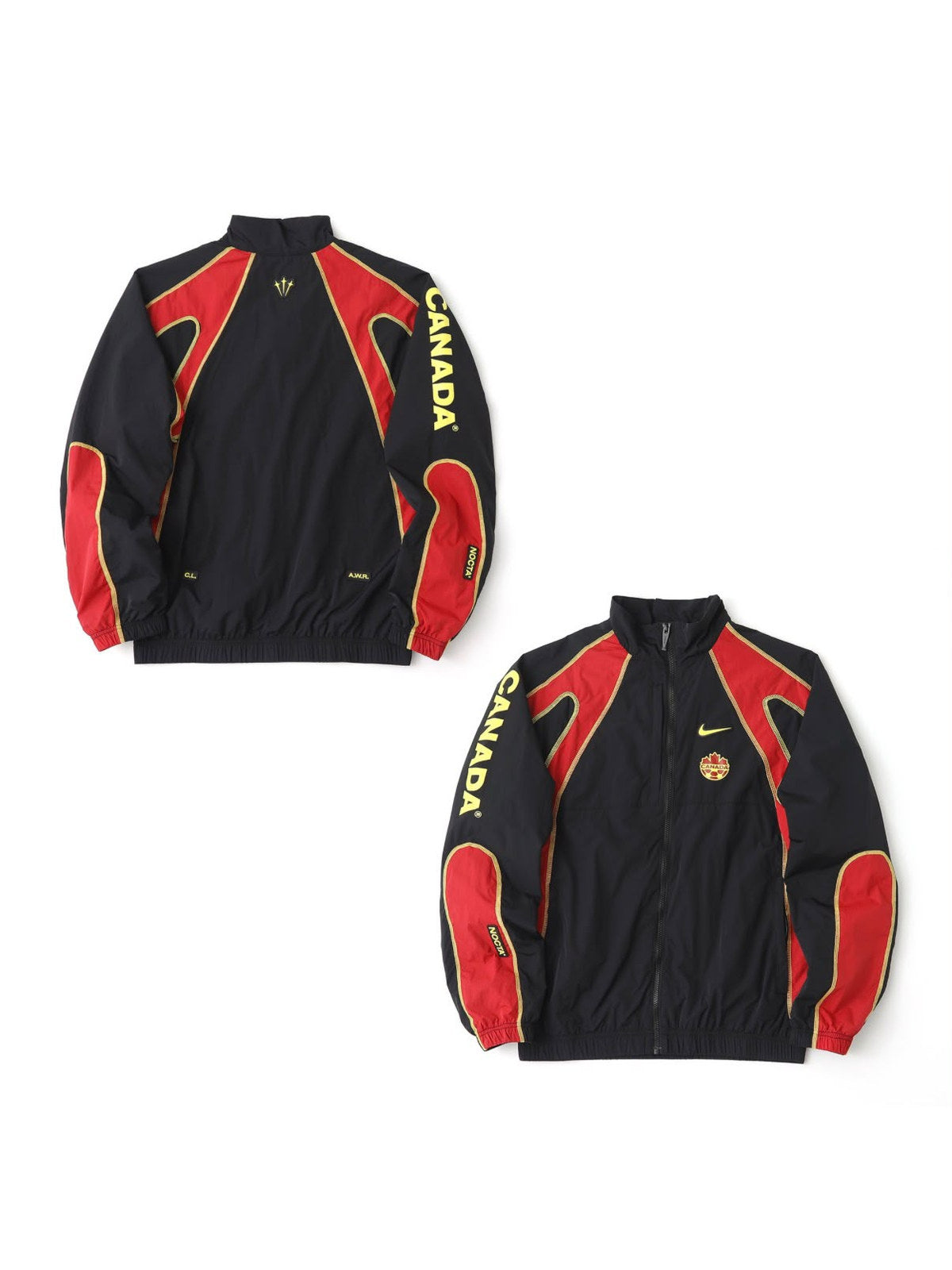 Campera Nike negra y roja deportiva