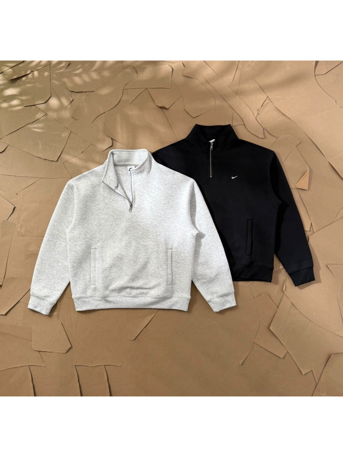 Buzo Nike de medio cierre blanco o negro