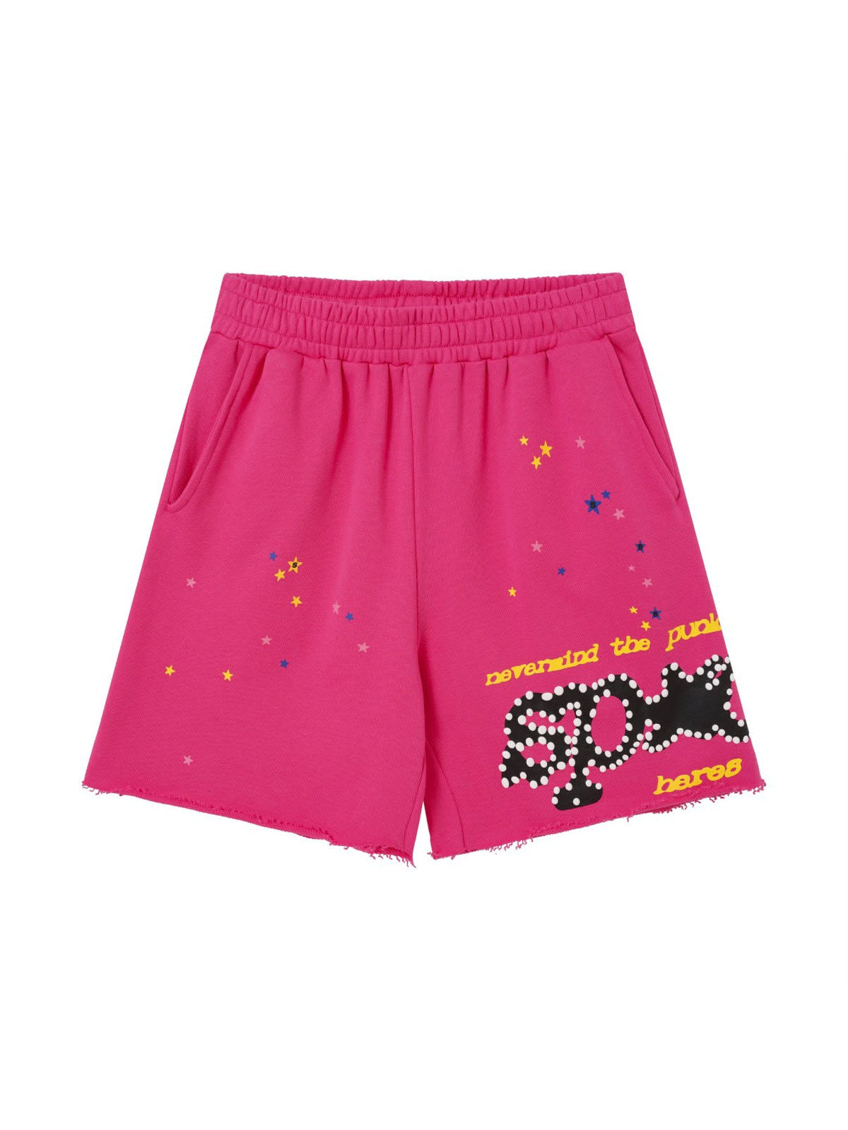 Short Sp5der estampado rosa