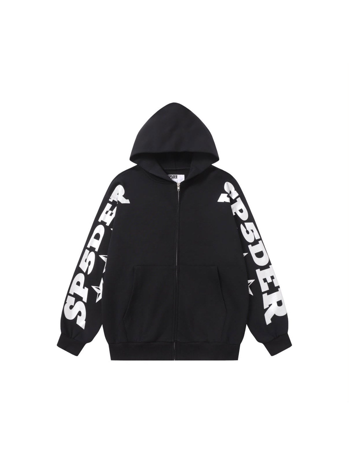 Campera Sp5der con cierre negra