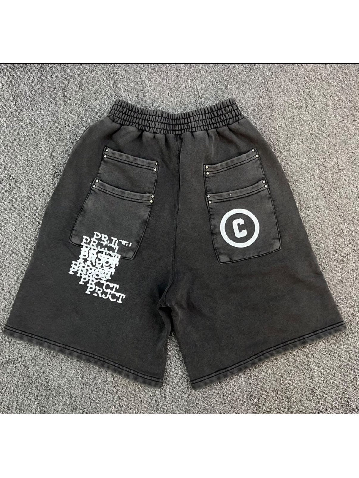 Short Sp5der grafiti gris