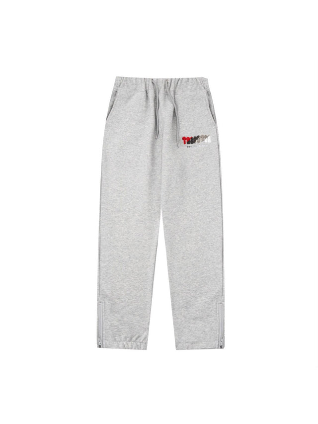 Pantal�n Trapstar gris logo rojo