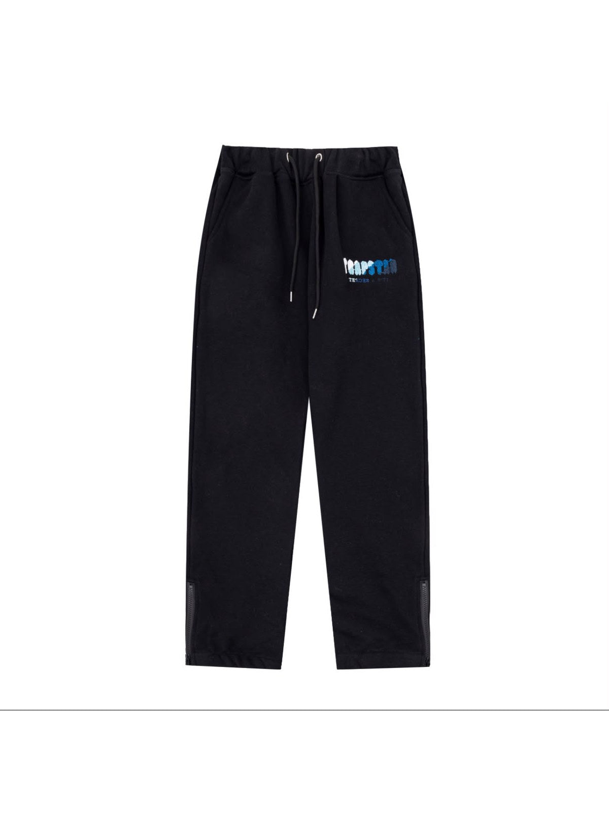 Pantal�n Trapstar negro logo celeste