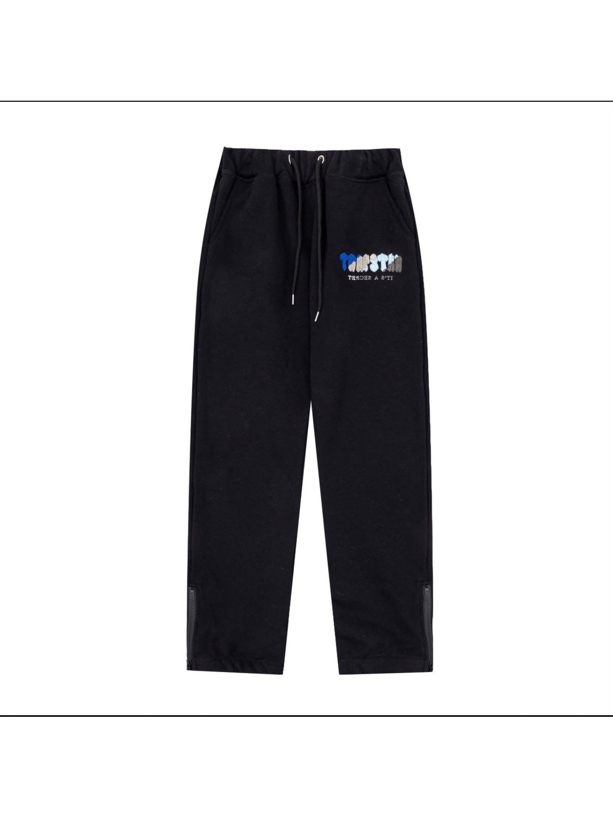 Pantal�n Trapstar negro logo azul