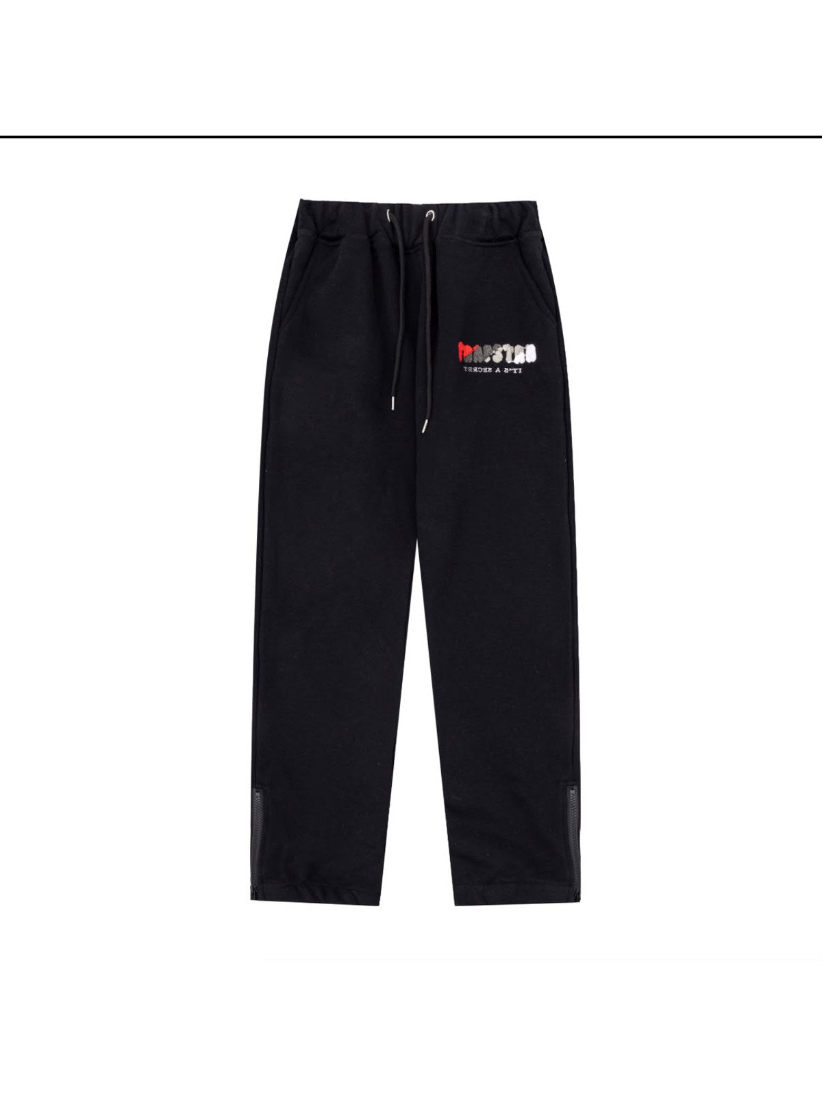 Pantal�n Trapstar negro logo rojo