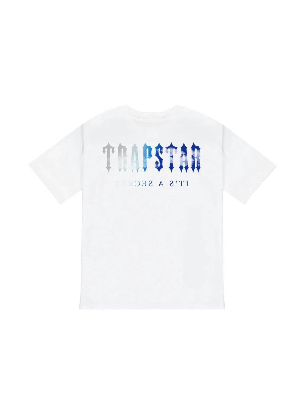 Remera Trapstar cruz azul blanca