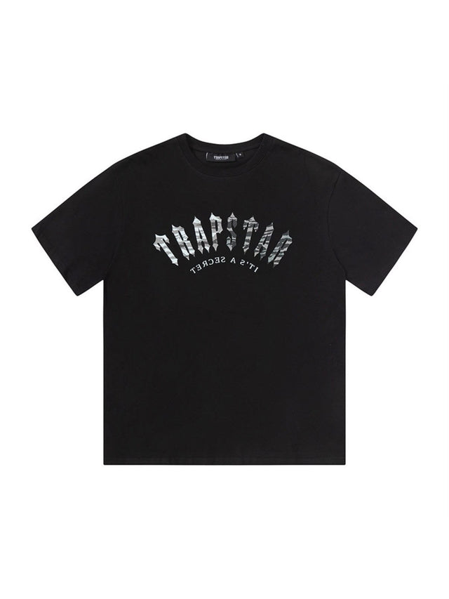 Remera Trapstar cruz azul negra