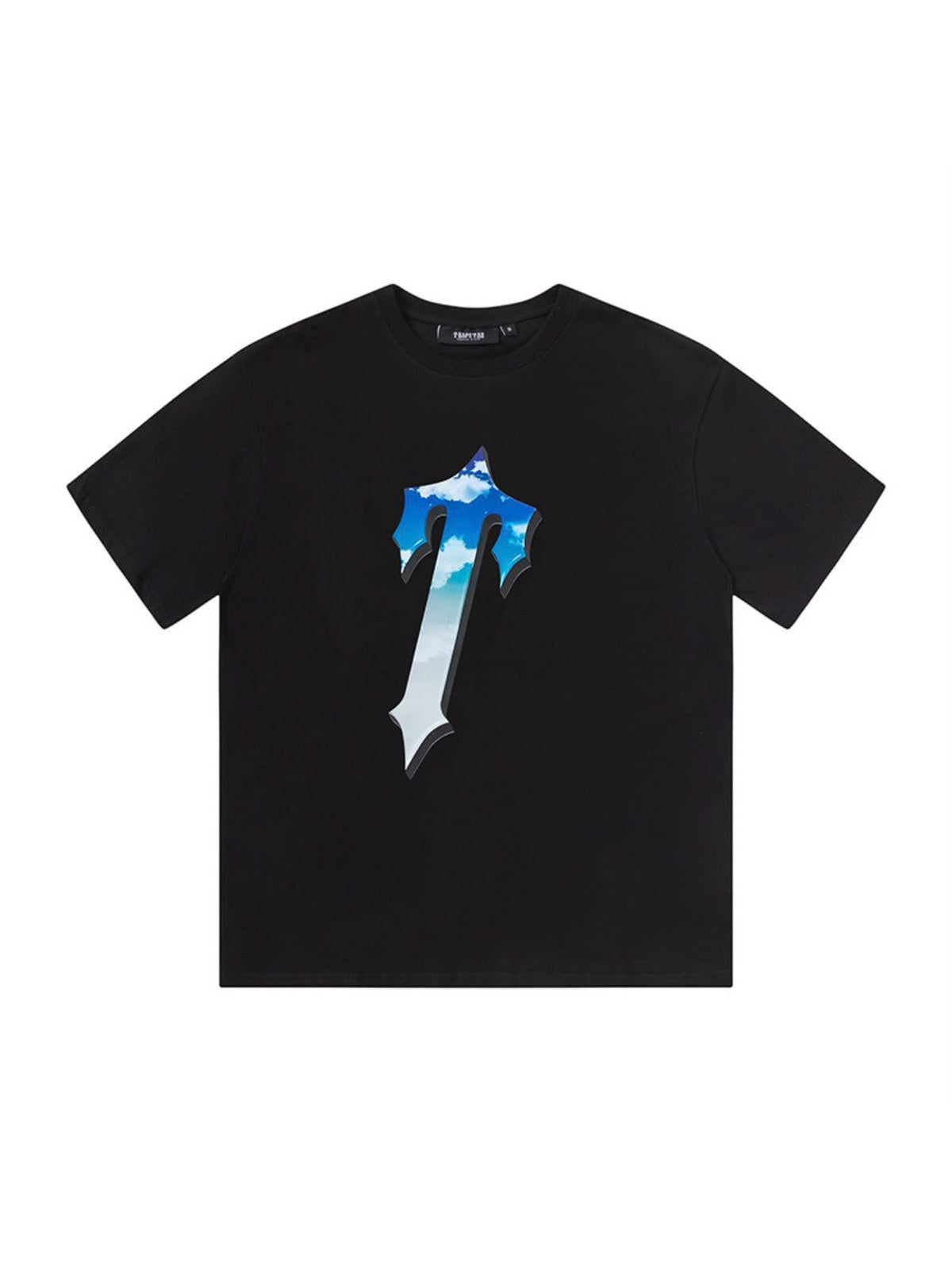 Remera Trapstar cruz azul negra