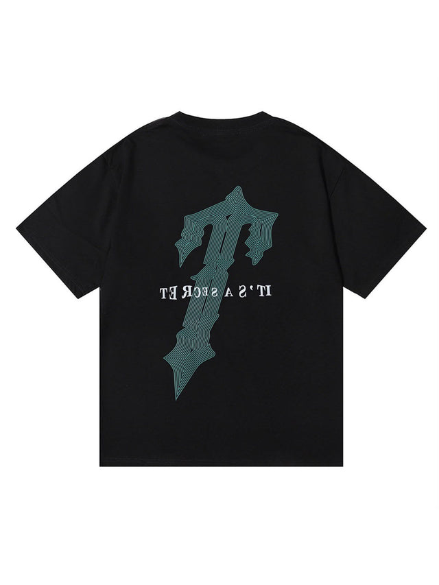 Remera Trapstar cruz verde negra
