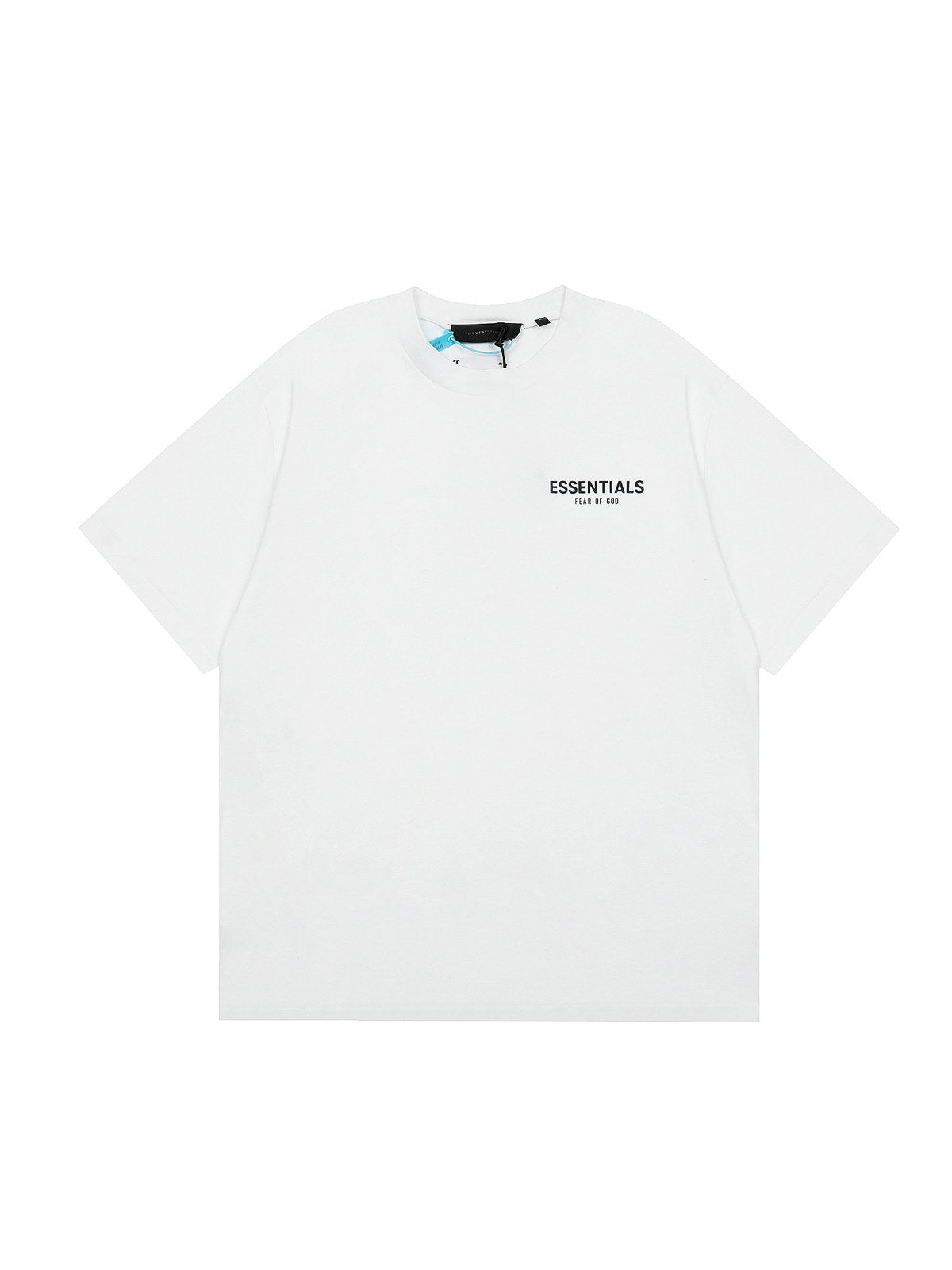 Remera Essentials blanca con logo negro | Essentials