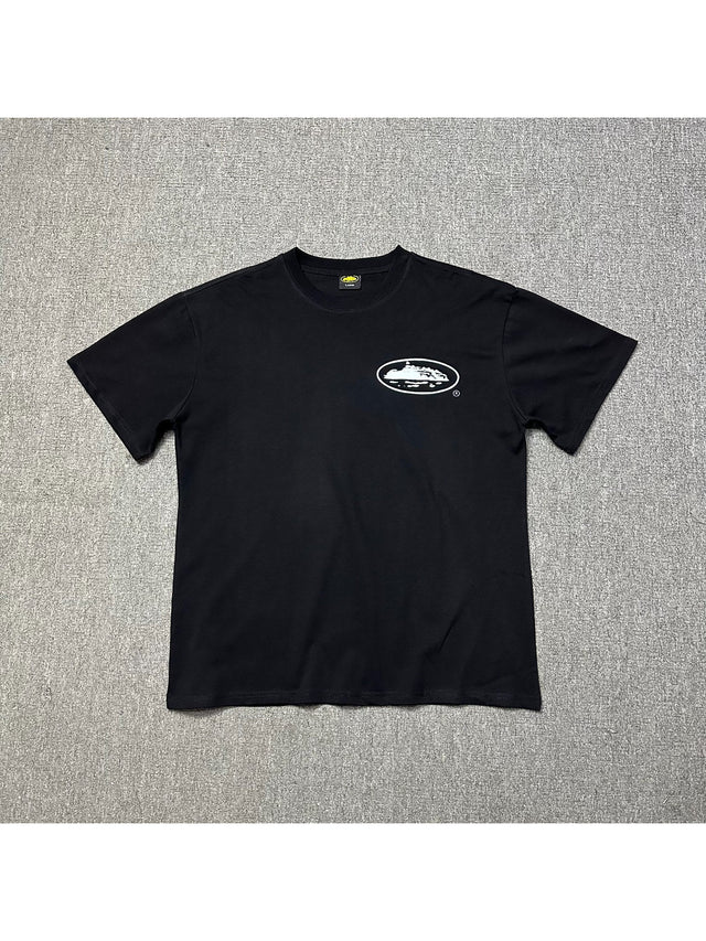 Remera negra con emblema peque�o | Corteiz