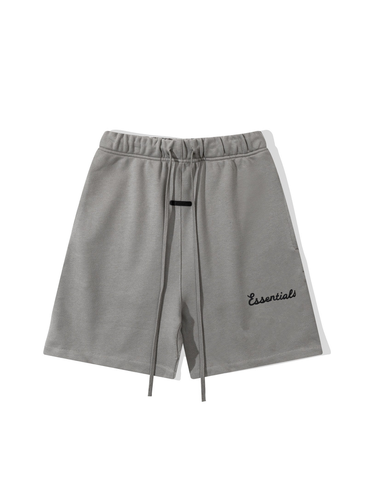 Short Essentials gris con logo cursivo | Essentials