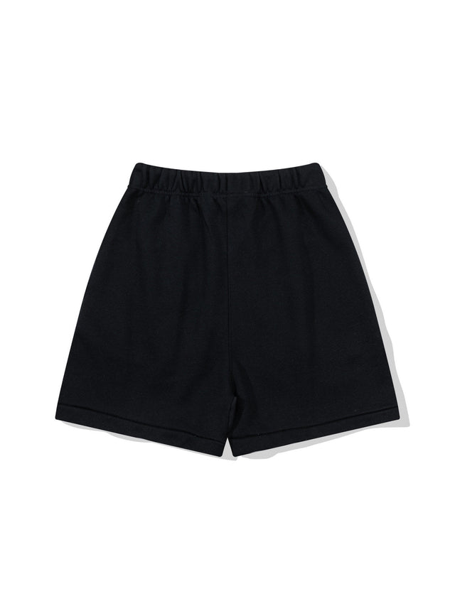 Short negro con cord�n y logo tonal Essentials | Essentials