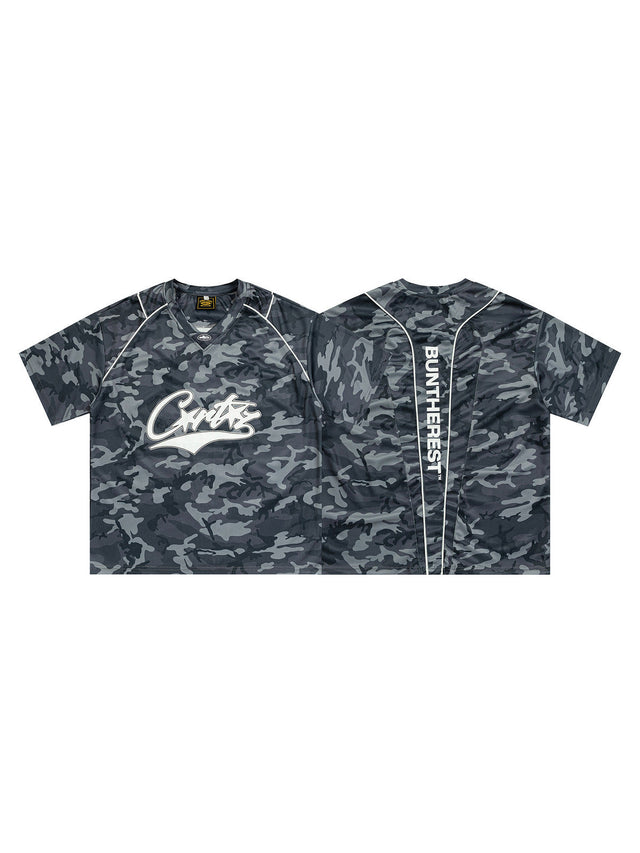 Remera deportiva camuflada gris oscuro | Corteiz