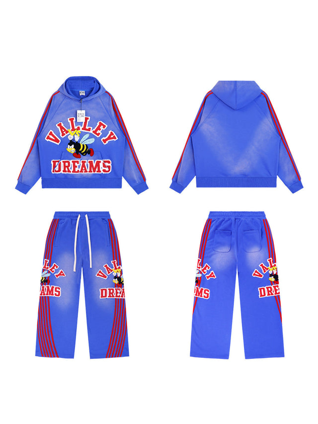 Conjunto azul con franjas rojas � Valley | Valley