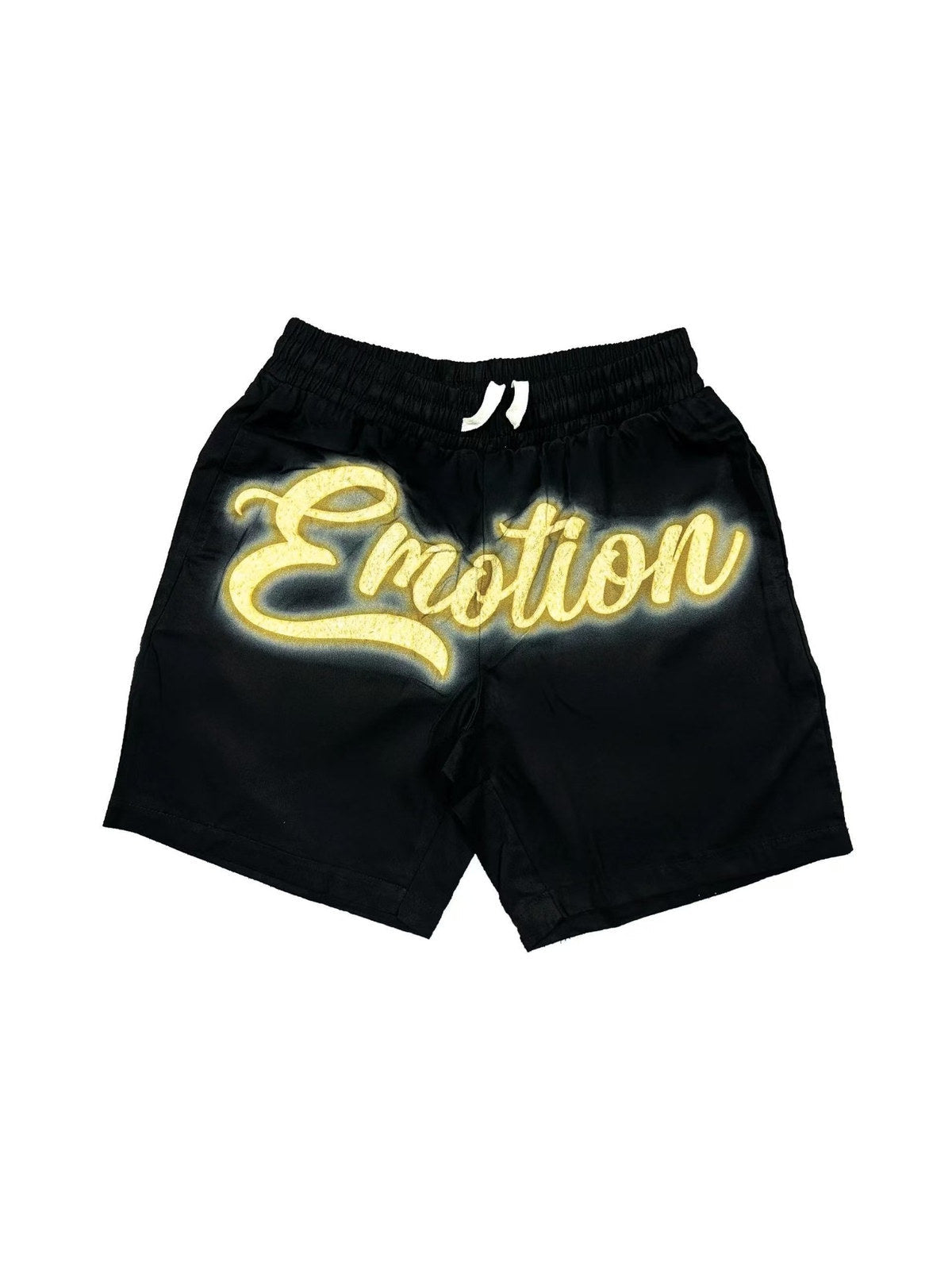 Short negro con logo amarillo � Mixed Emotion | Mixed Emotion
