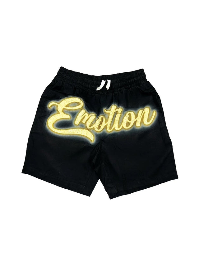 Short negro con logo amarillo � Mixed Emotion | Mixed Emotion