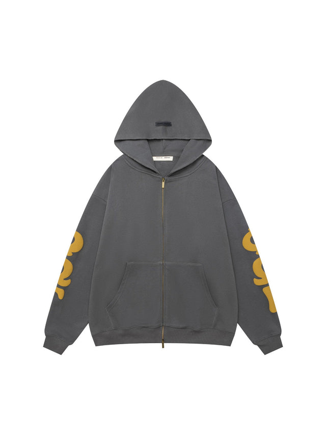 Campera Essentials All Valley gris con cierre | Essentials