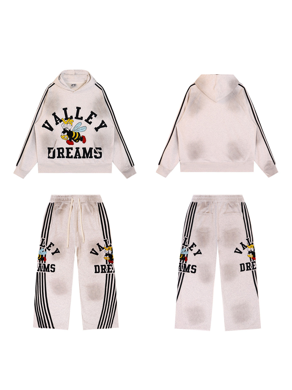 Conjunto crema con franjas negras � Valley | Valley